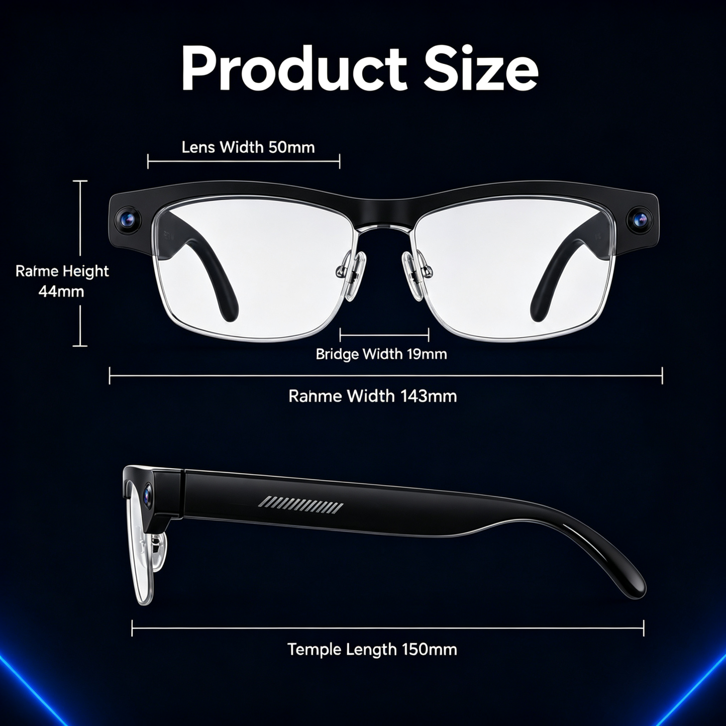 Vexors Pro – KI-Kamera-Brille mit Wechselgläsern
