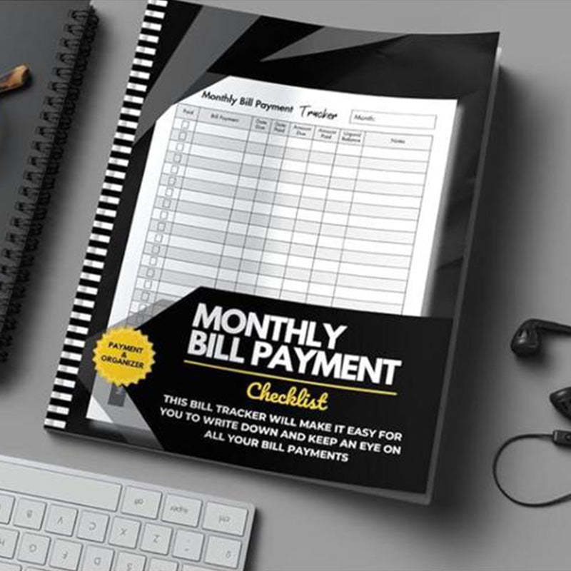 Cleaning Schedule Bill Tracker Notebook