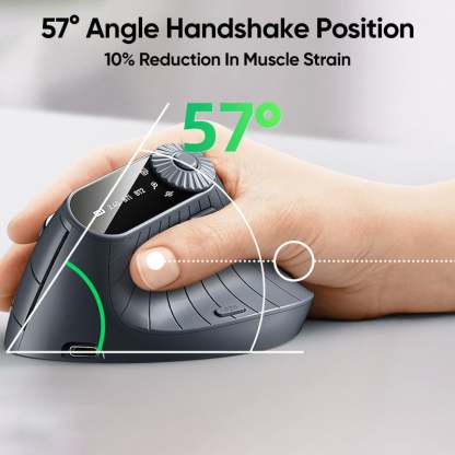 Ergonomic Triple-Connect Wireless Mouse