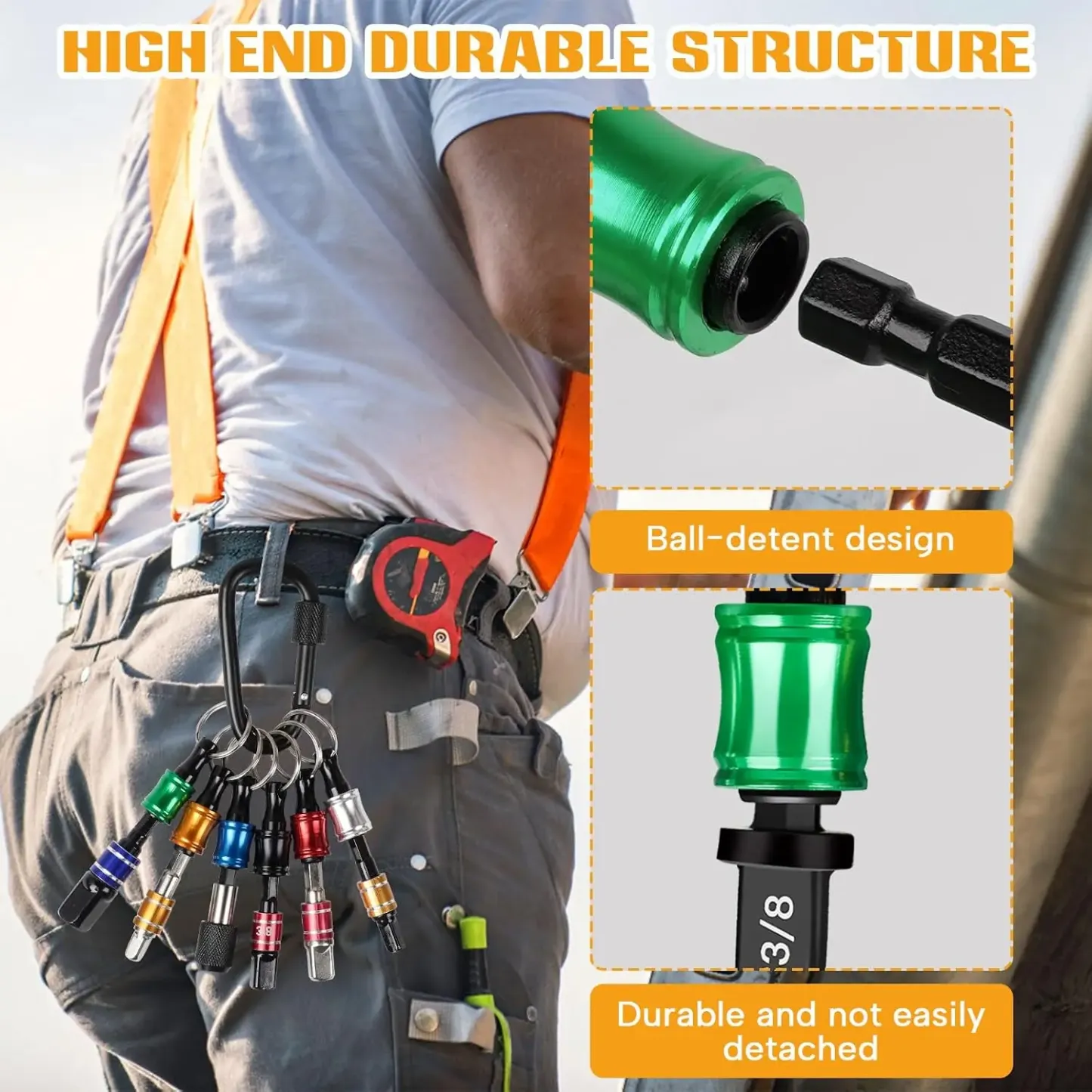 HVAC Swaging Drill Bit Set, Copper Tube Flaring Tool for Air Conditioning Repair