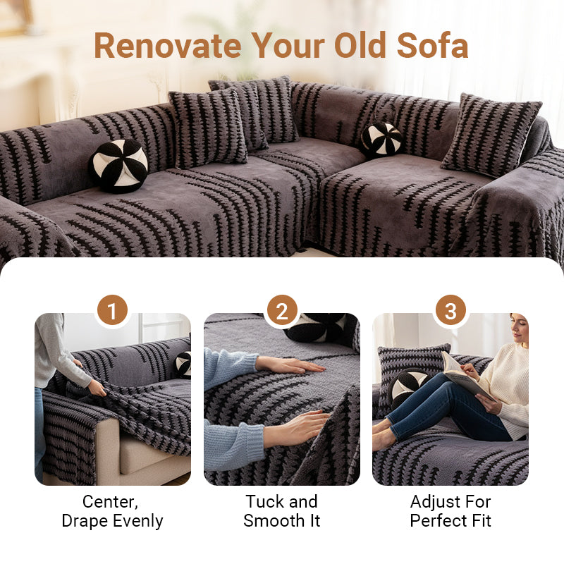 🔥NEW YEAR 50% OFF Sale!🔥Soft Plush Non-Slip Couch Cover