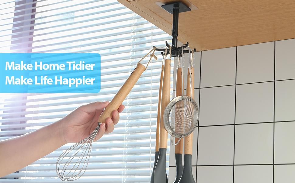 kitchen utensil hanger rack