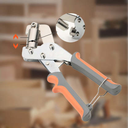 🛠️  Heavy Duty Eyelet Grommet Pliers Set, Hand Hole Punch Tool Kit with Metal Eyelets, For Leather, Canvas, Belt, Tents & DIY Craft Projects
