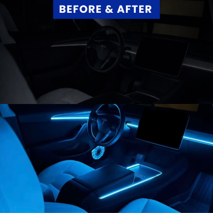 INSANE Car Glow Upgrade 🚗💡 USB Powered Ambient Fiber Lights That Transform Night Driving