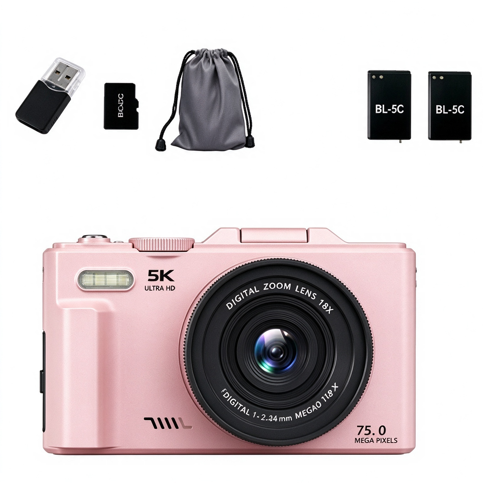Entry-Level 4K HD CCD SLR Digital Camera, Retro Vlogging Camera for Beginners & Students