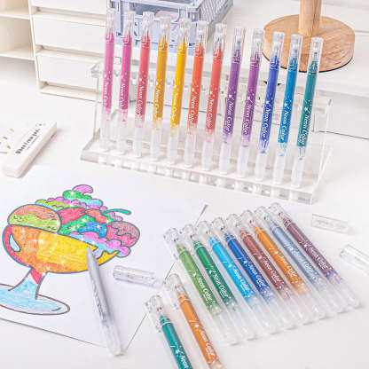 Glitter Gel Pens Metallic Drawing Set