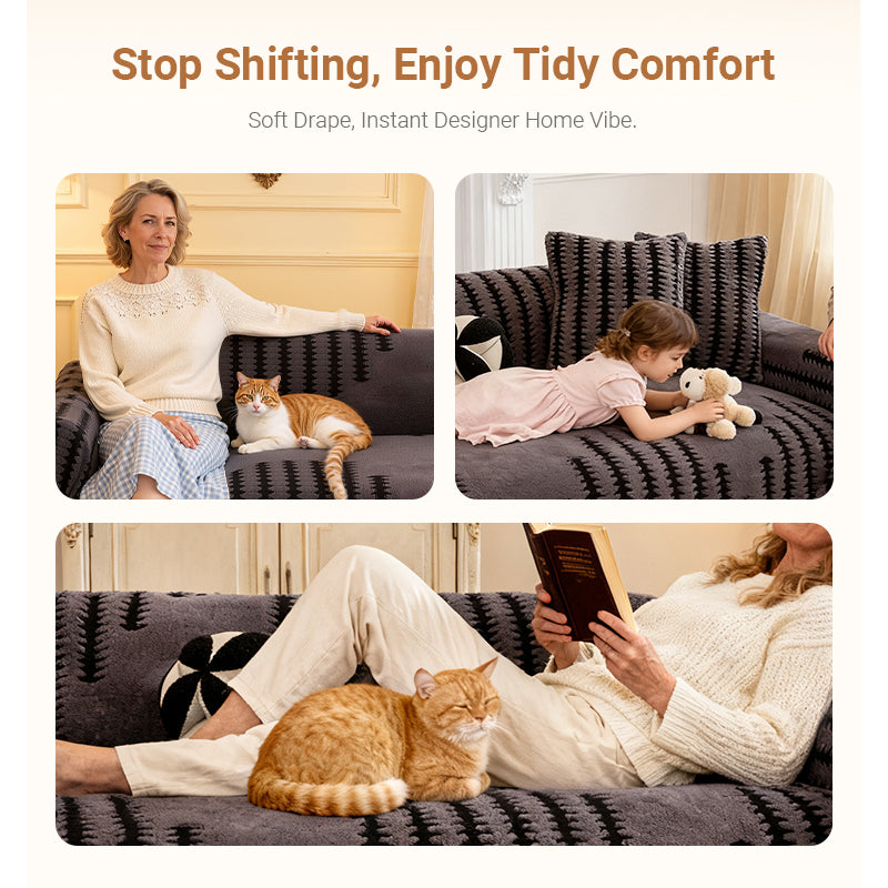 🔥NEW YEAR 50% OFF Sale!🔥Soft Plush Non-Slip Couch Cover