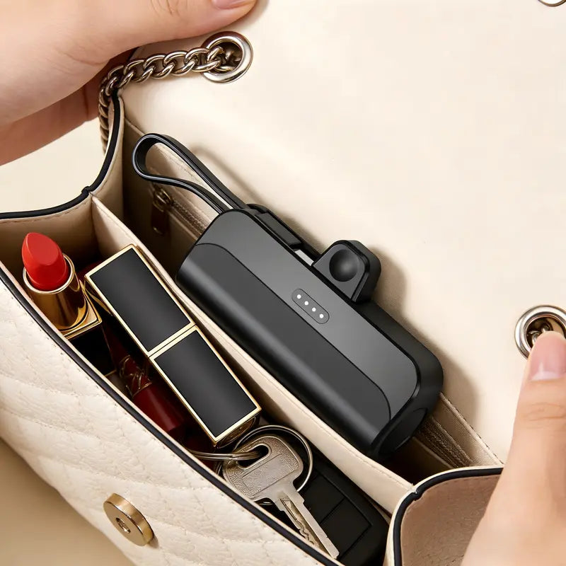 Power bank charging smartphone