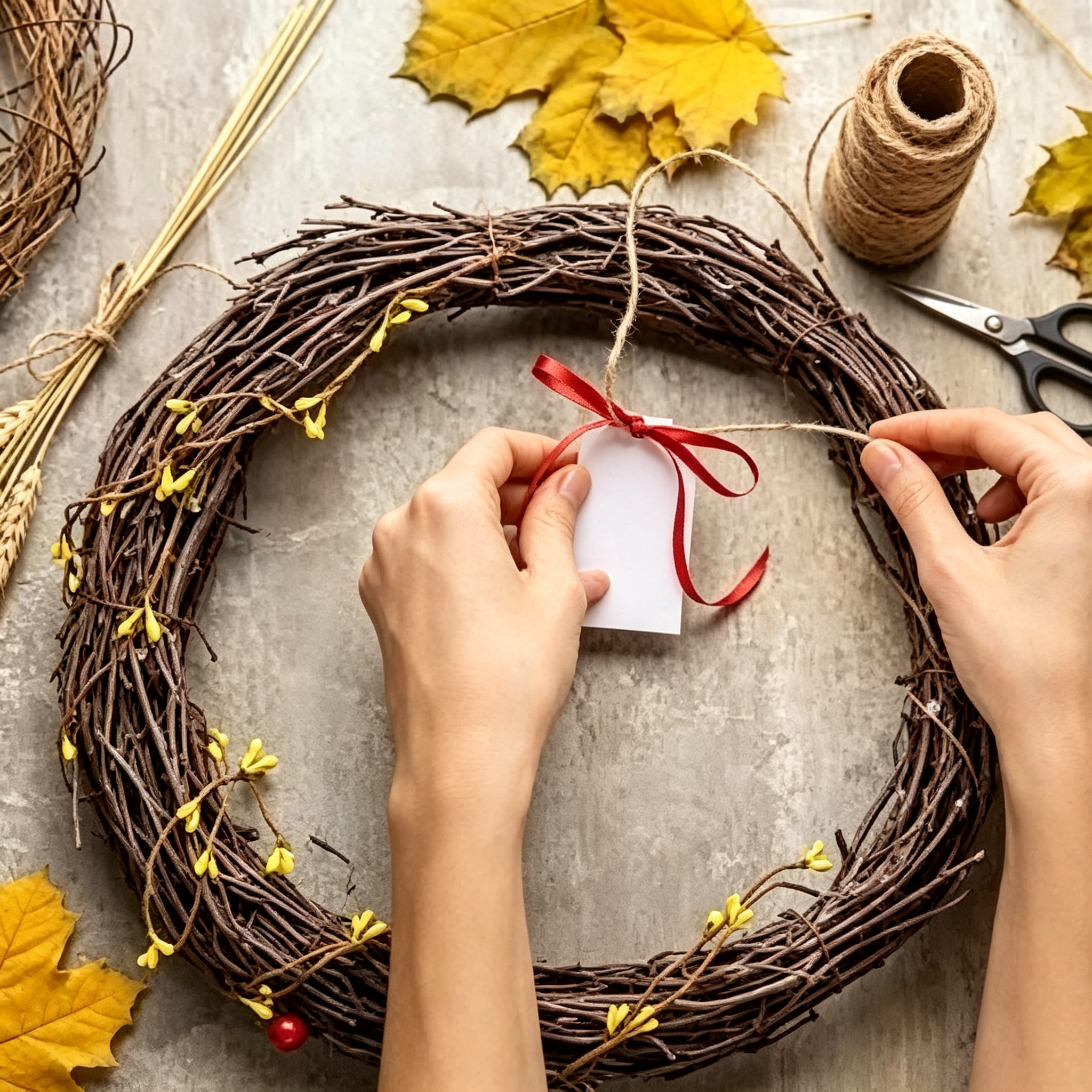 Rustic grapevine home decor