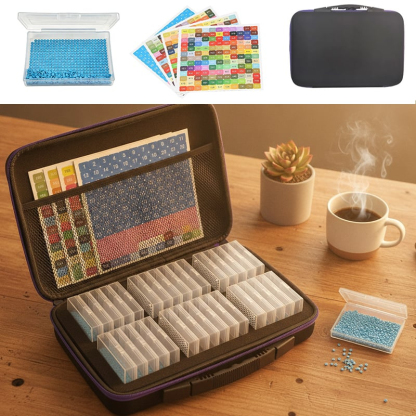 Premium Portable Diamond Painting Organizer Kit