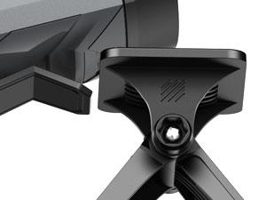 【Lentorgi】Portable Fan,Clip Fan Rechargeable With stand,4 Speeds Strong Airflow Small Fan Waist,Weight reduction design,for Travel Camping Outdoor Jobsite,Camping Essentials-Black and Gray