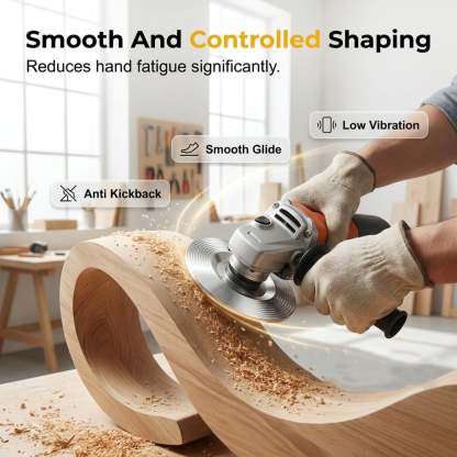Heavy Duty Wood Carving Disc Set, 3 Piece Wood Grinding Disk & Sanding Discs for Angle Grinder