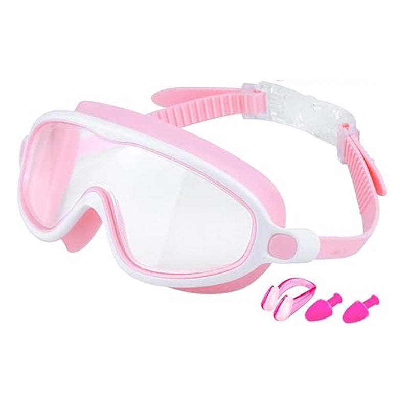 600A Series Anti‑Fog UV Protection Swim Goggles With Nose Clip & Ear Plugs Waterproof Swimming Glasses