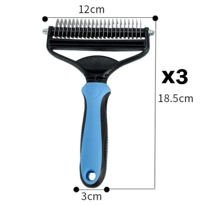 ⏳LAST DAY: Buy 2 Get 1 FREE! 🎉 #1 in UK Pet Grooming 2026 🏆Professional Double-Sided Deshedding Brush for Dogs & Cats – Reduces Shedding by 90%💪