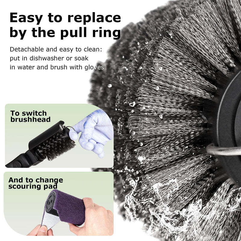 Electric 3-Speed Grill Brush