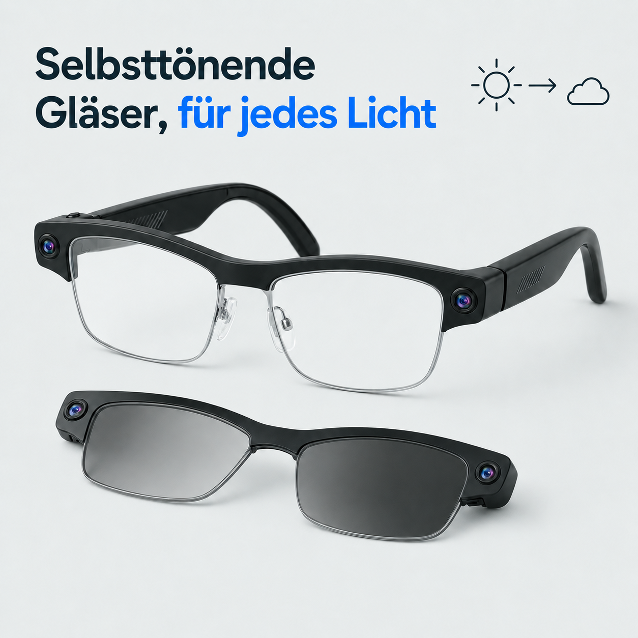 Vexors Pro &ndash; KI-Kamera-Brille mit Wechselgl&auml;sern