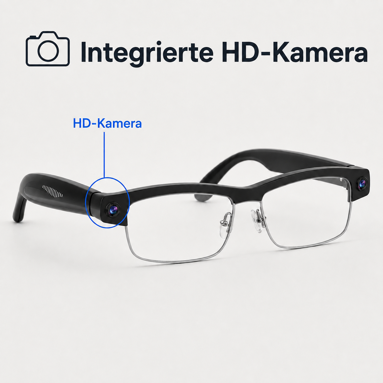 Vexors Pro &ndash; KI-Kamera-Brille mit Wechselgl&auml;sern