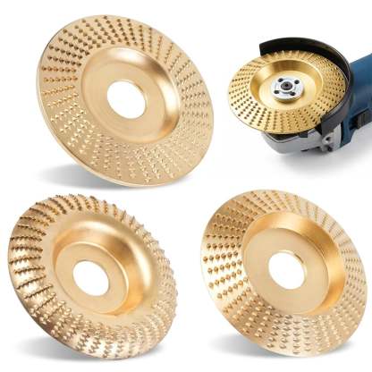 Heavy Duty Wood Carving Disc Set, 3 Piece Wood Grinding Disk & Sanding Discs for Angle Grinder