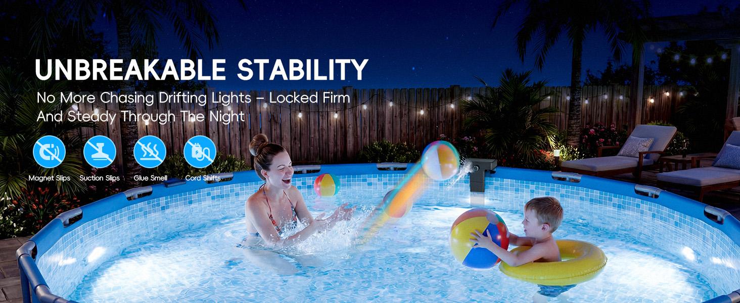 Color changing pool lighting
