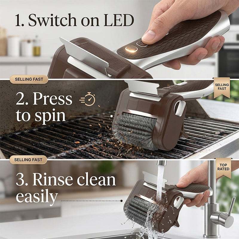 Electric grill cleaning brush product details