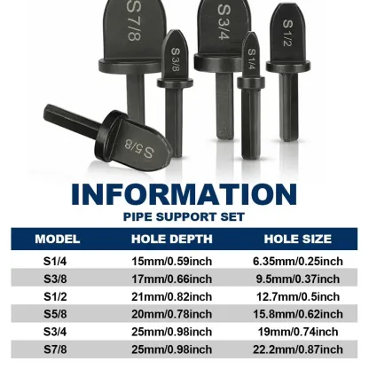 HVAC Swaging Drill Bit Set, Copper Tube Flaring Tool for Air Conditioning Repair