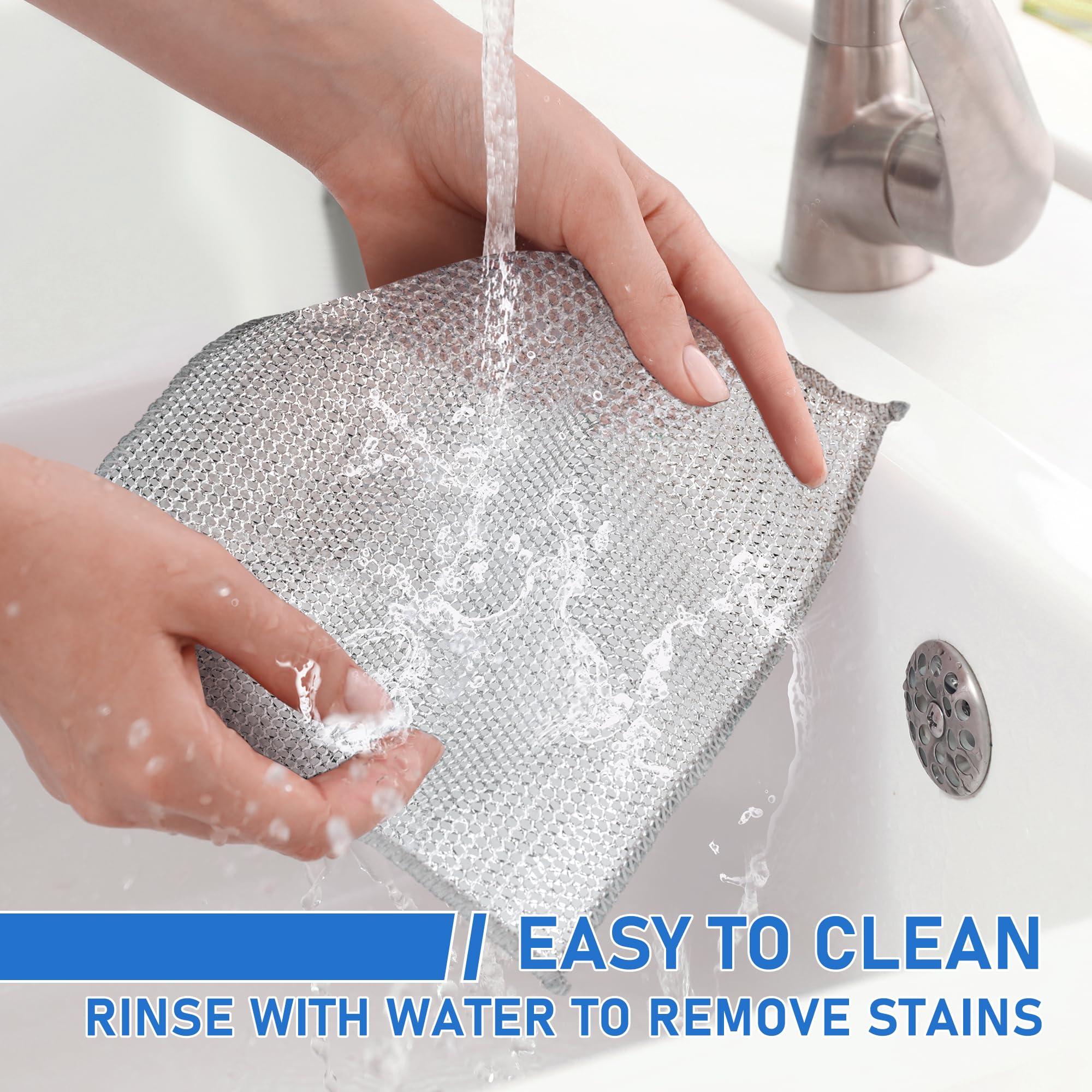 Reusable Diamond Weave Scrubber Cloths – Tough on Stains, Gentle on Surfaces