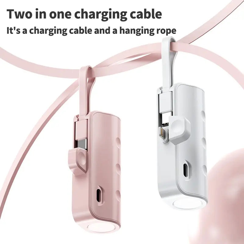 Power bank compatible with Lightning and USB-C devices