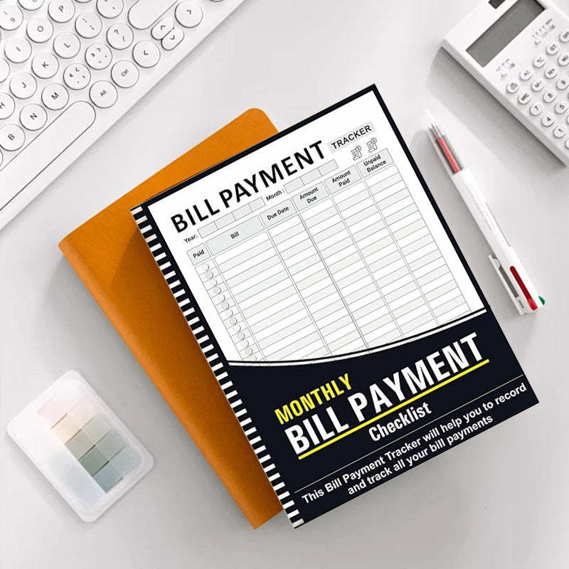 Cleaning Schedule Bill Tracker Notebook
