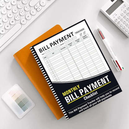 Cleaning Schedule Bill Tracker Notebook