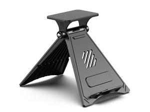 【Lentorgi】Portable Fan,Clip Fan Rechargeable With stand,4 Speeds Strong Airflow Small Fan Waist,Weight reduction design,for Travel Camping Outdoor Jobsite,Camping Essentials-Black and Gray