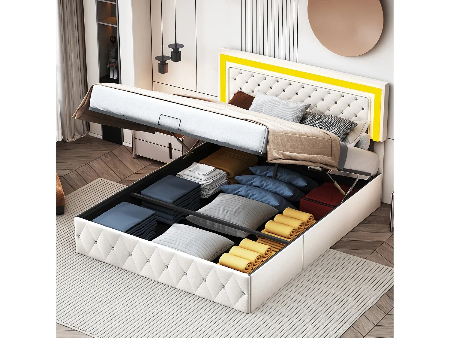Schlafzimmer,Bereich Bett,Bettrahmen-FURNIAVITO