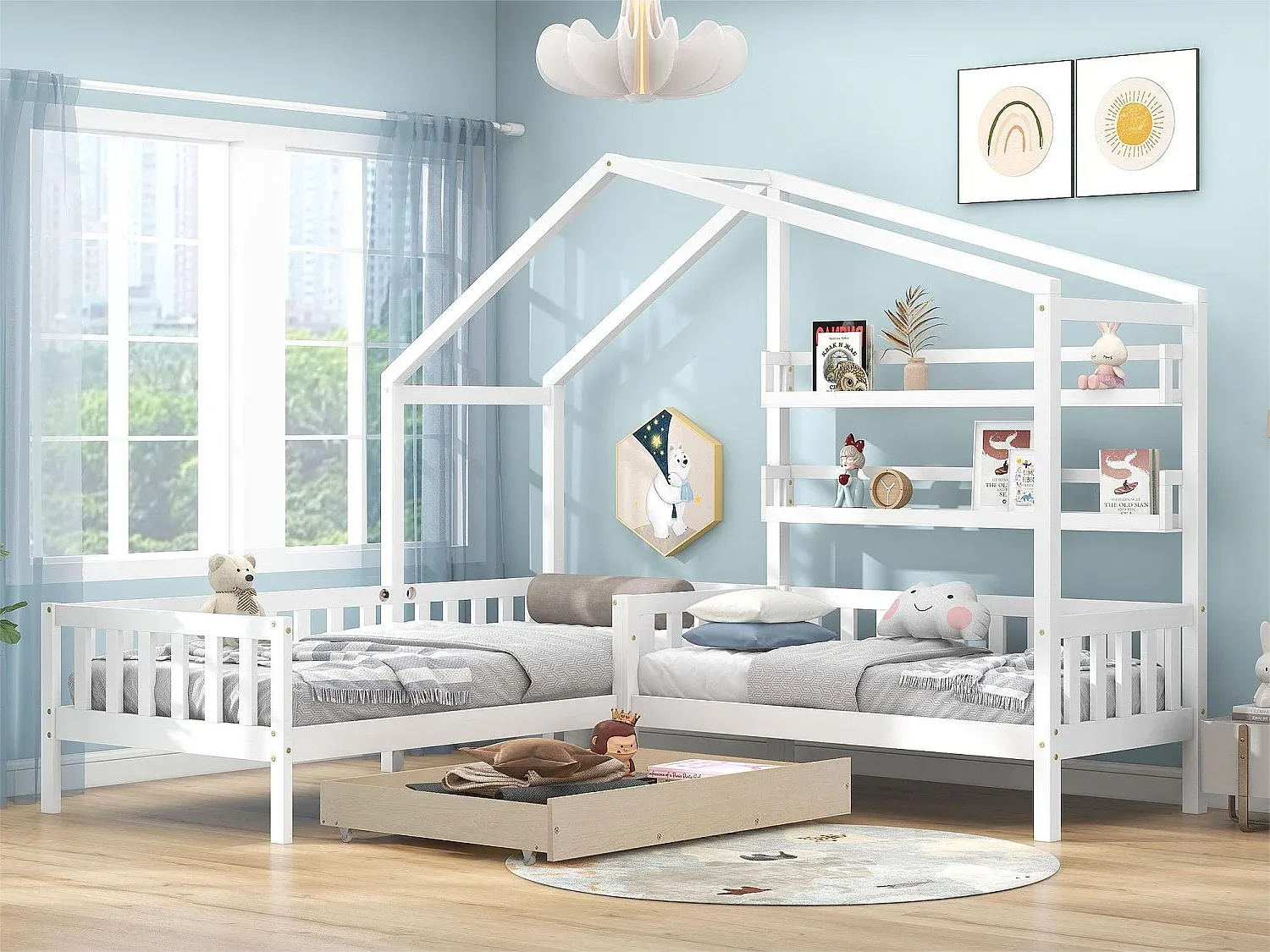Schlafzimmer,Bereich Bett,Hausbett-FURNIAVITO