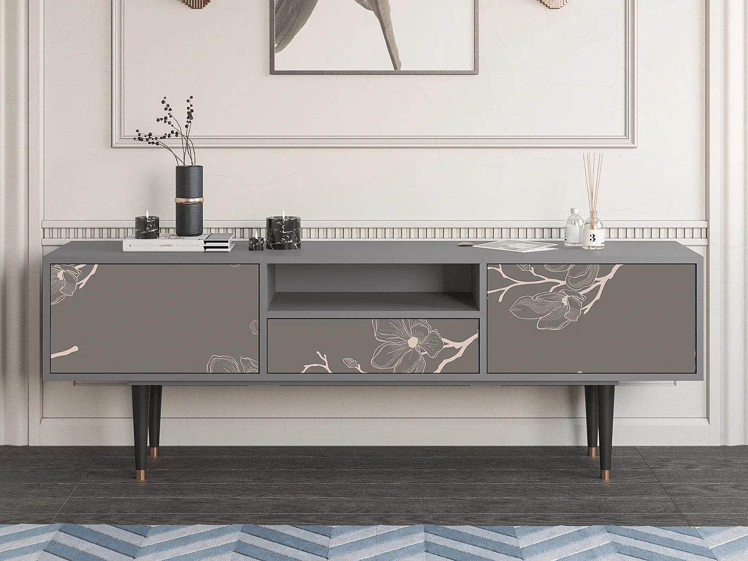 Wohnzimmer und Flur,Wohnzimmermöbel,TV-Board-FURNIAVITO