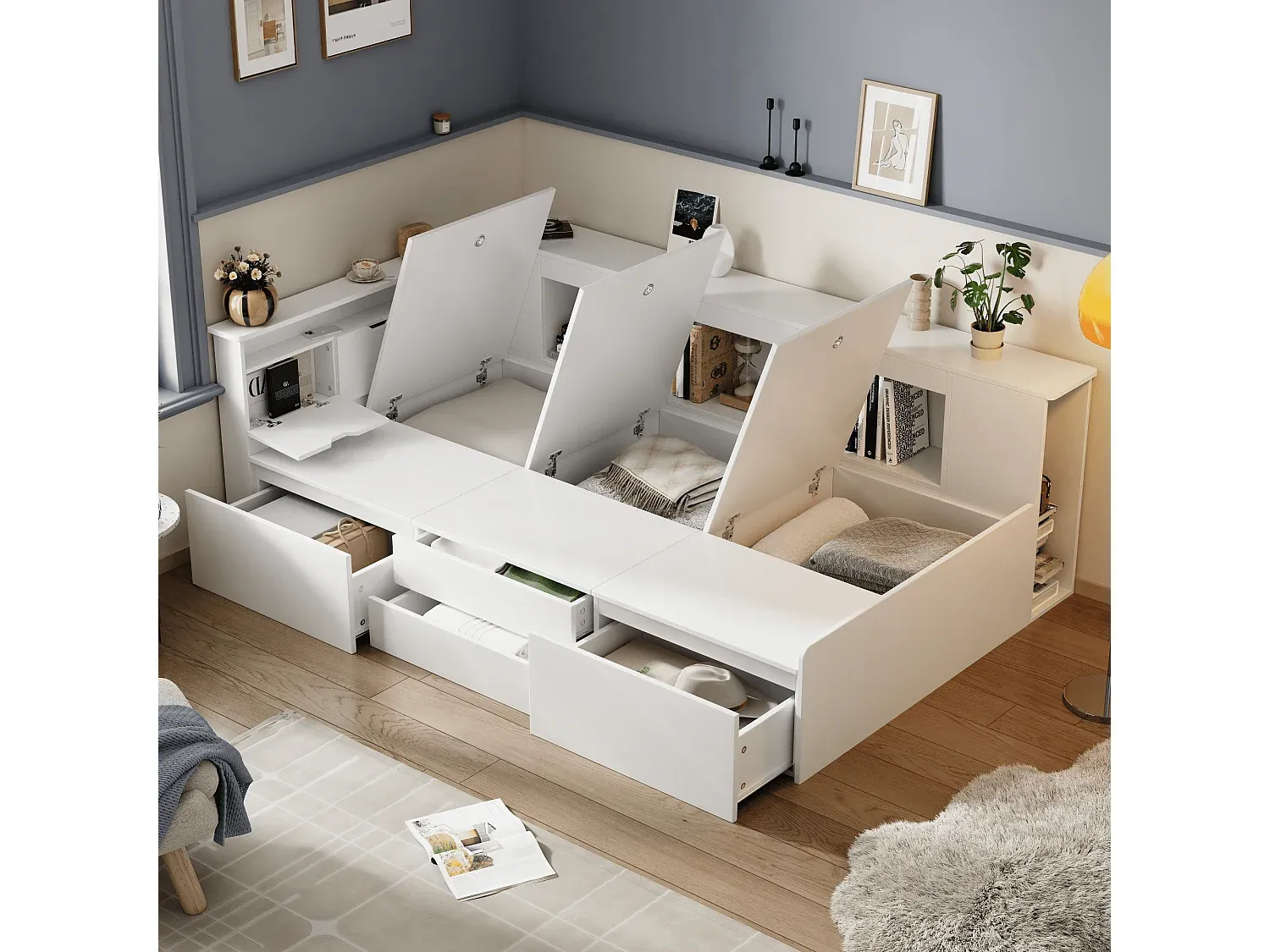 Schlafzimmer,Bereich Bett,Bettrahmen-FURNIAVITO