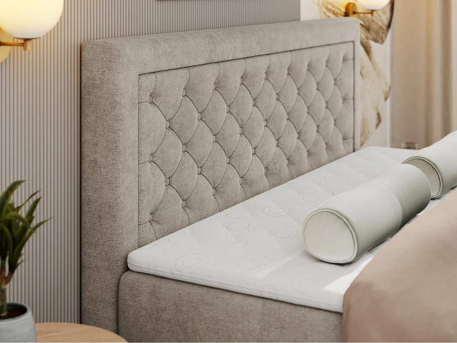 Schlafzimmer,Bereich Bett,Boxspringbett-FURNIAVITO