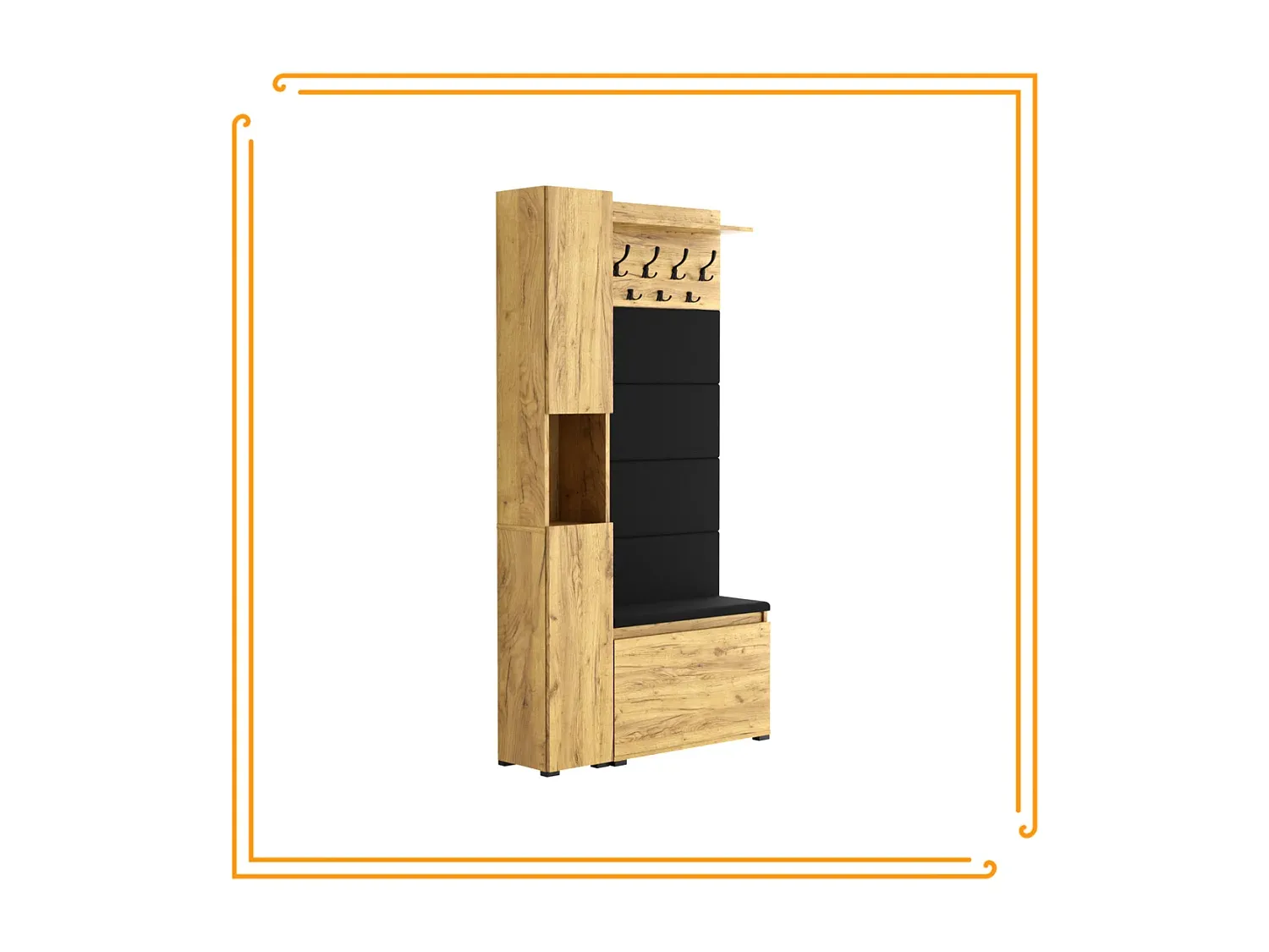 Wohnzimmer und Flur,Bereich Flurmöbel und Ordnungshelfer,Garderobe-FURNIAVITO