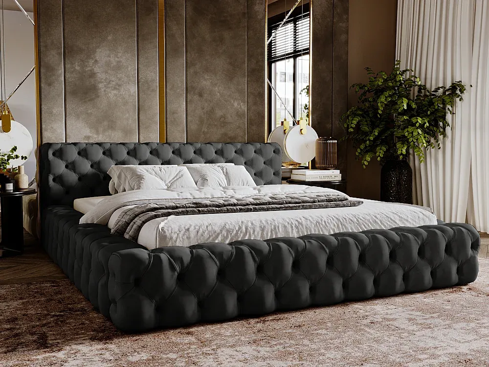 Schlafzimmer,Bereich Bett,Bett mit Bettkasten-FURNIAVITO
