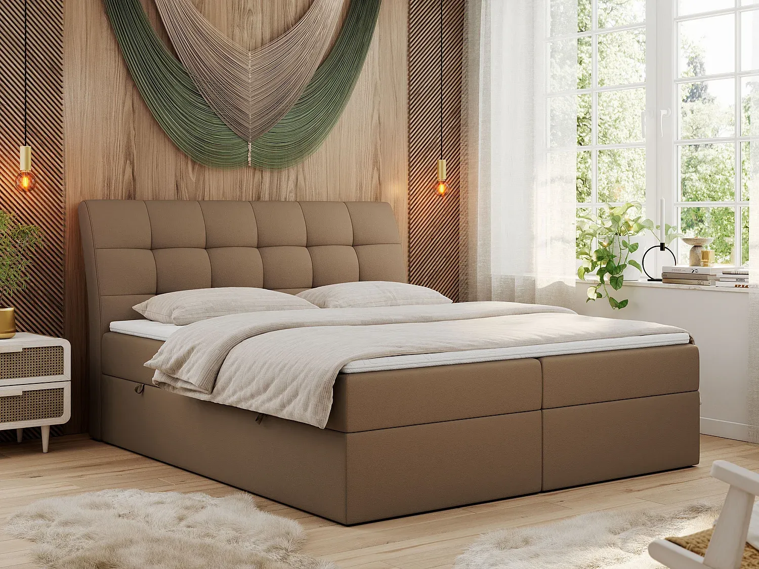 Schlafzimmer,Bereich Bett,Boxspringbett-FURNIAVITO