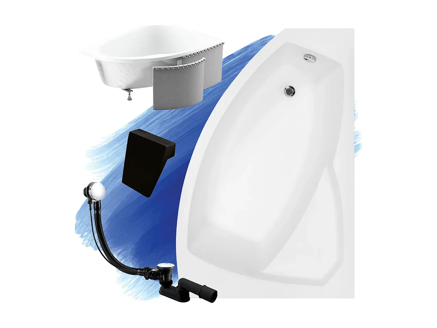 Badezimmer,Bereich Badewanne,Badewanne (Standard)-FURNIAVITO