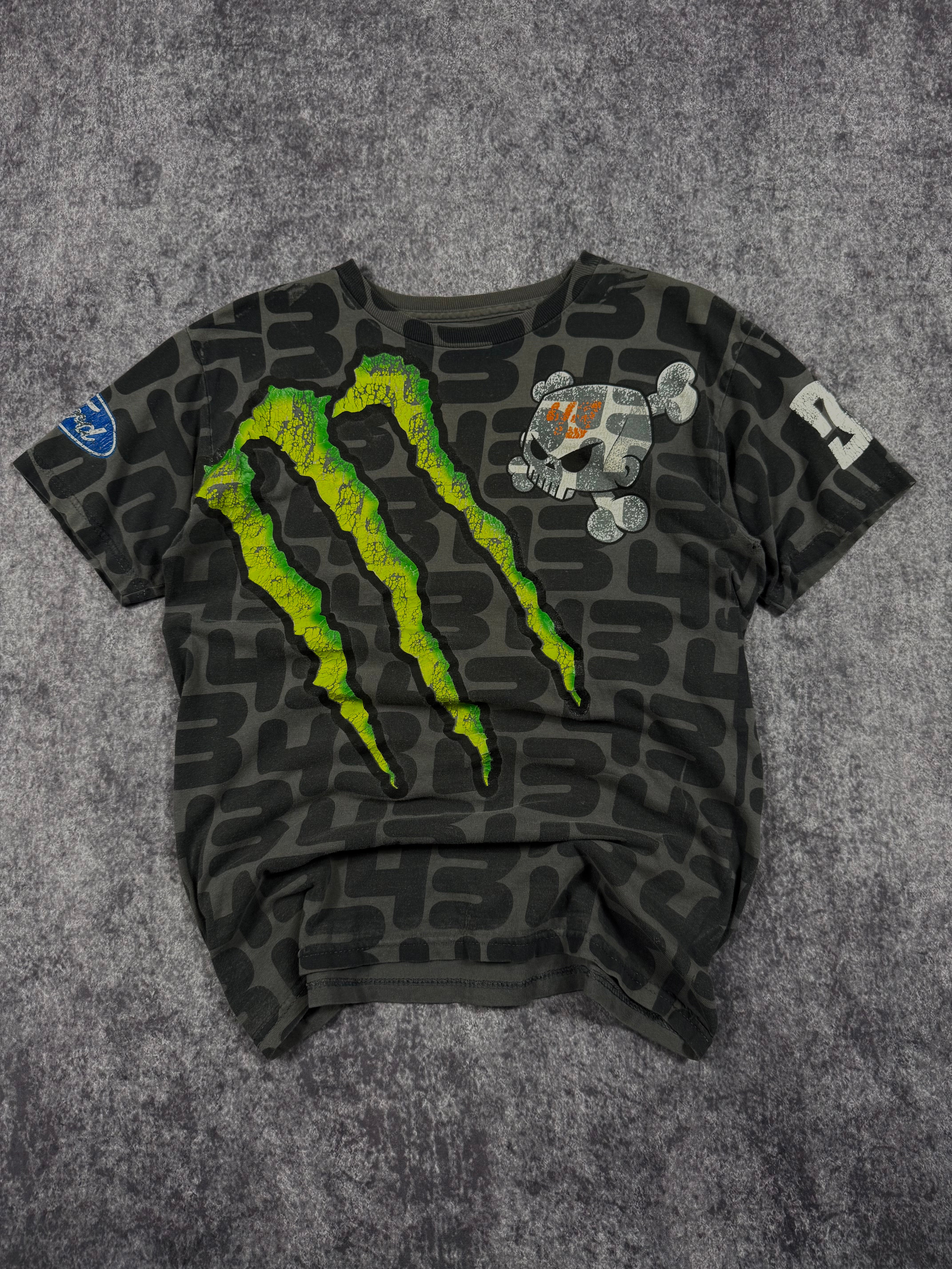 (rare) 2000s monster energy x ken block shirt (S)