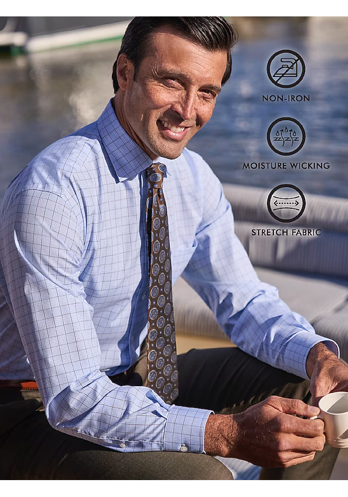 Traveler® Collection Traditional Fit Dress Shirt
