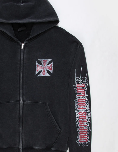 WEST COAST CHOPPERS Crawler Mens Zip-Up Hoodie
