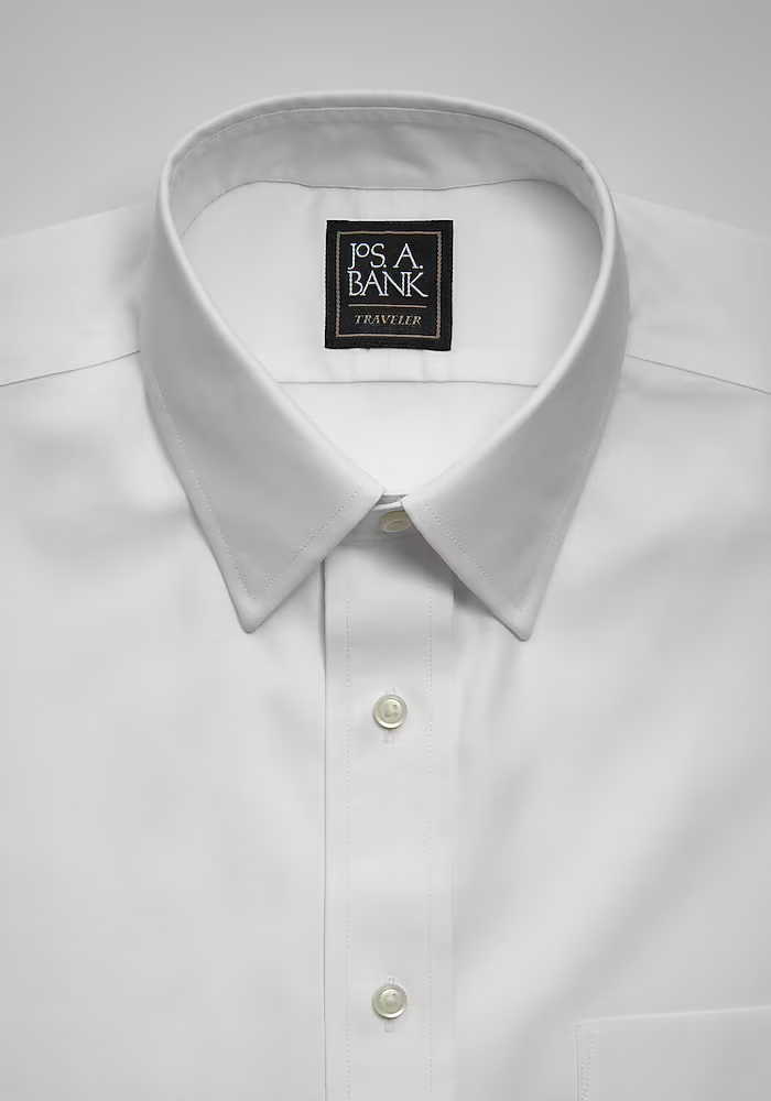 Traveler® Collection Traditional Fit Point Collar Dress Shirt - Big & Tall 
