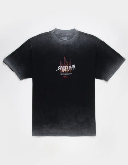 CVLA x Marvel Spider-Man Flames Mens Boxy Tee