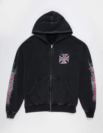 WEST COAST CHOPPERS Crawler Mens Zip-Up Hoodie