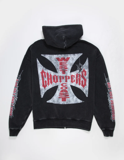 WEST COAST CHOPPERS Crawler Mens Zip-Up Hoodie