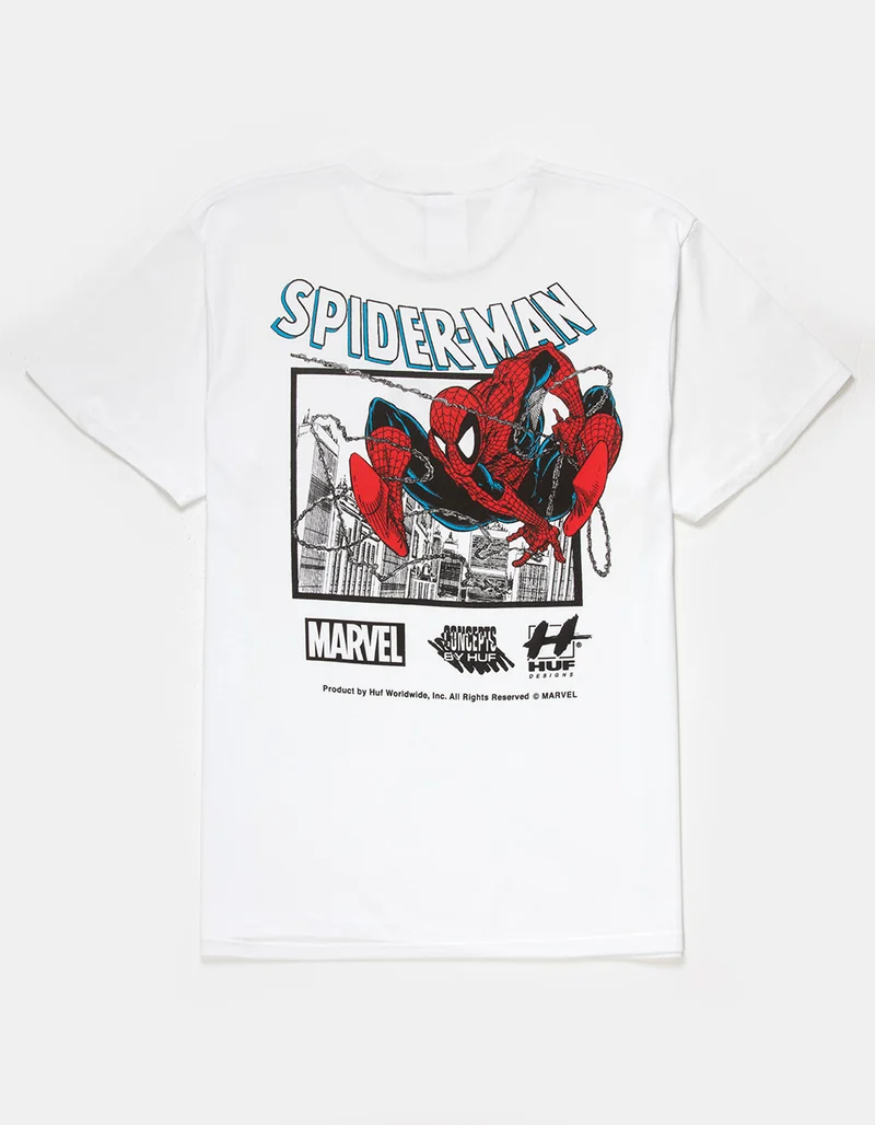 HUF x Marvel Spider-Man Webcrawl Mens Tee