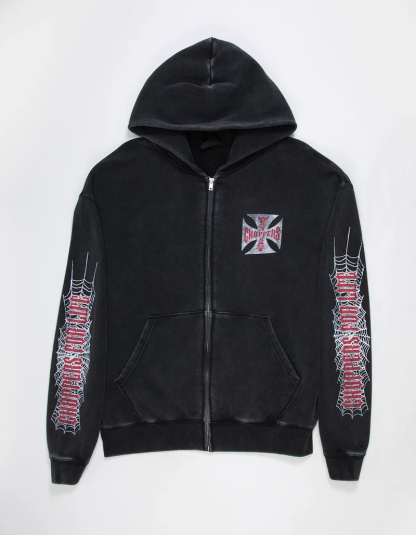 WEST COAST CHOPPERS Crawler Mens Zip-Up Hoodie