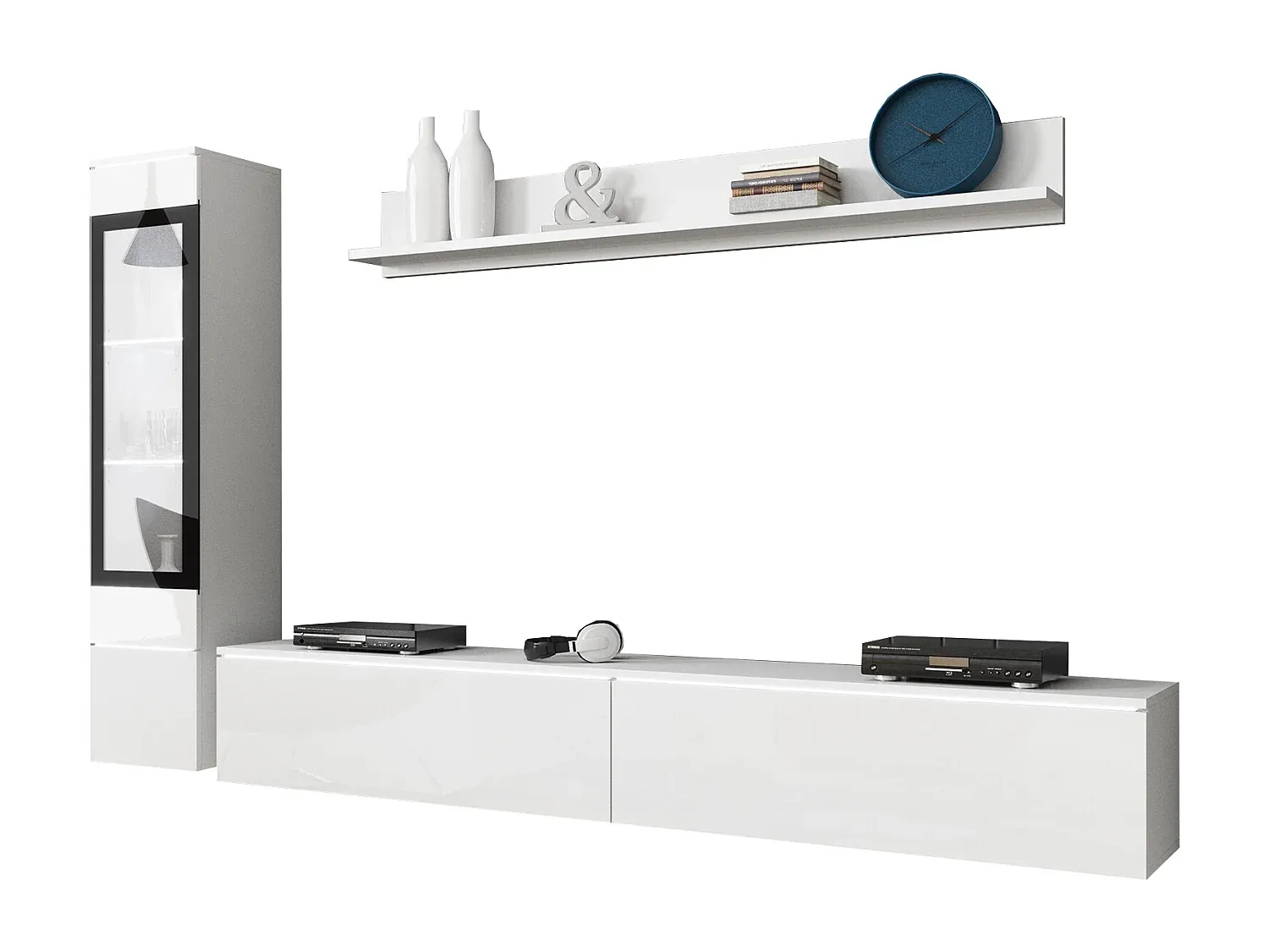 Wohnzimmer und Flur,Wohnzimmermöbel,TV-Wand-livilume