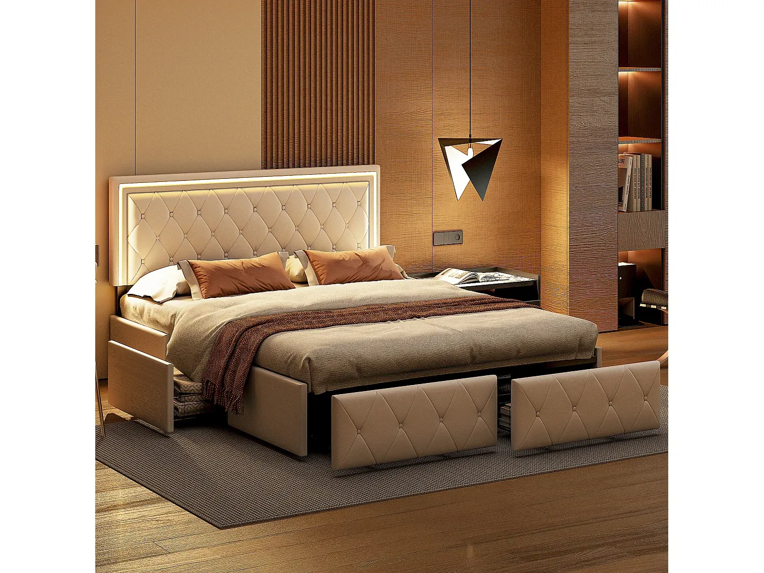 Schlafzimmer,Bereich Bett,Bettrahmen-livilume